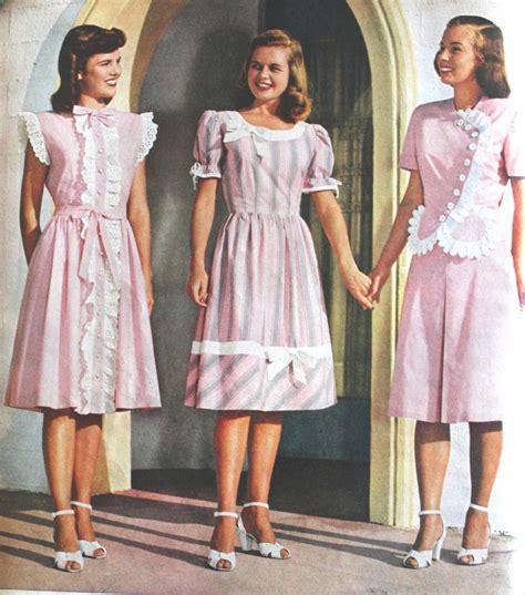 1940 teenage fashion